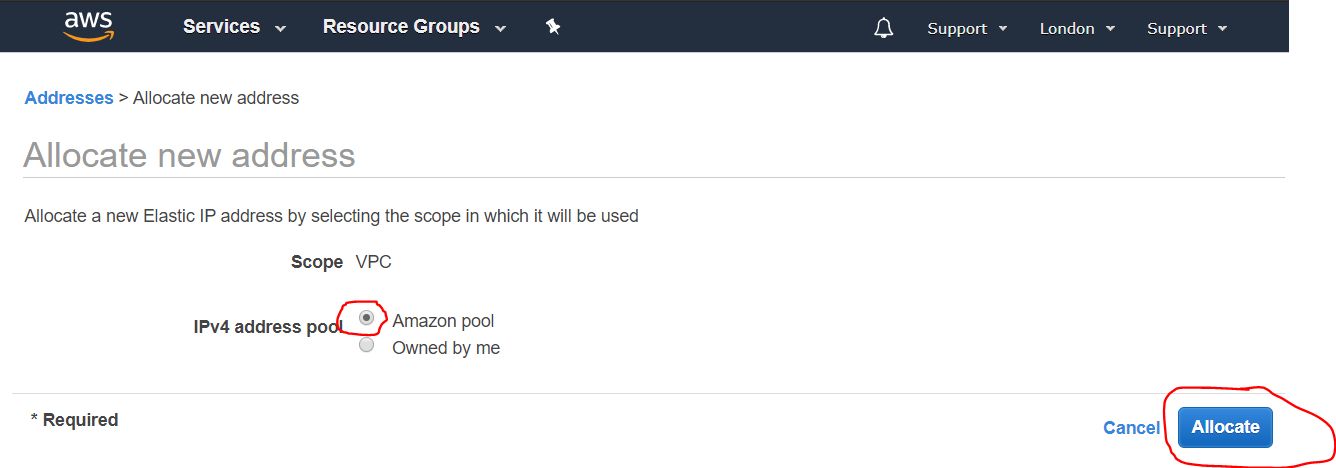 External IP setup