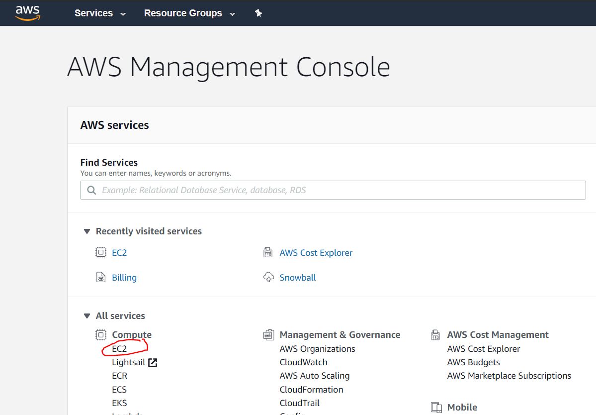  Go to the Instance Launch page, choose EC-2 service