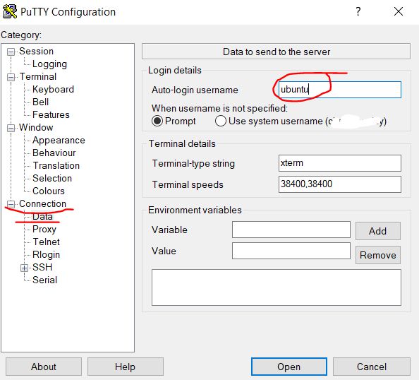 Set a user auto-login
